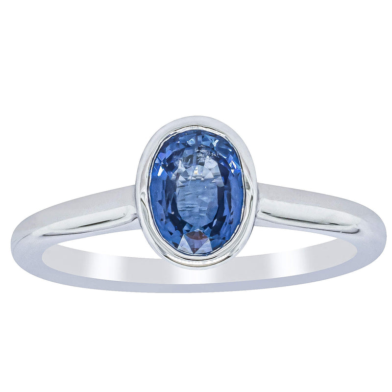 18ct White Gold 1.14ct Sapphire Natalia Ring