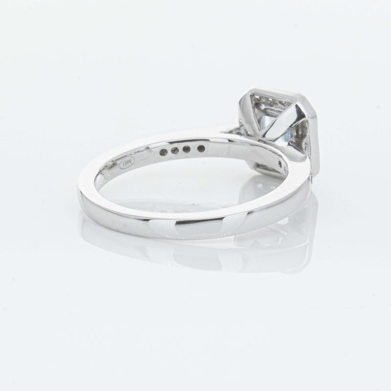 18ct White Gold .46ct Aquamarine & Diamond Mandalay Ring-Ring-Walker & Hall