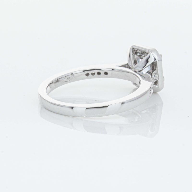 18ct White Gold .46ct Aquamarine & Diamond Mandalay Ring-Ring-Walker & Hall