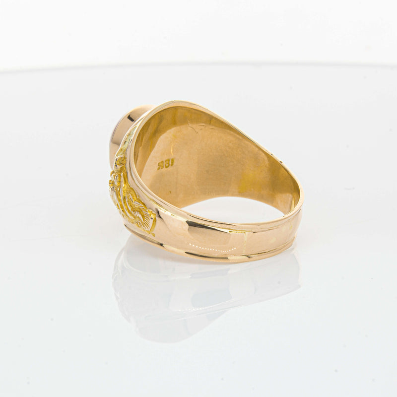 Deja Vu 18ct Yellow Gold Synthetic Star Sapphire Dress Ring - Ring - Walker & Hall
