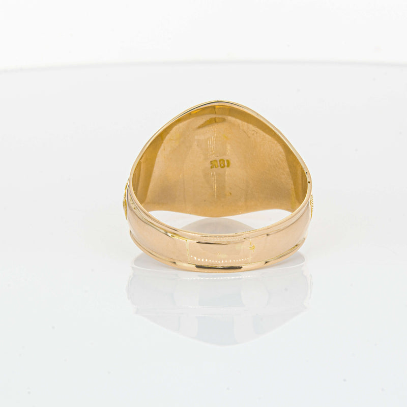 Deja Vu 18ct Yellow Gold Synthetic Star Sapphire Dress Ring - Ring - Walker & Hall
