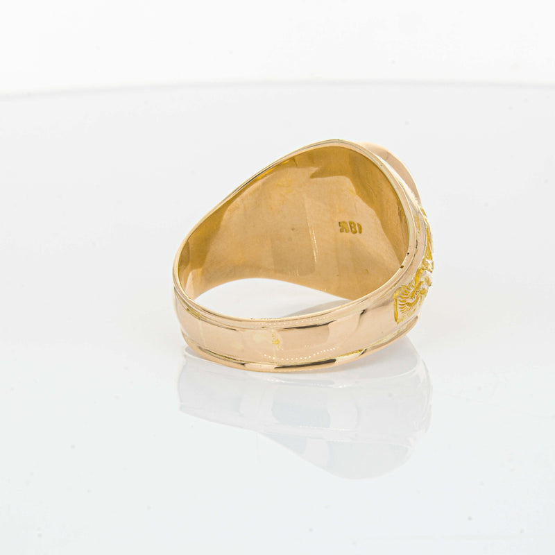 Deja Vu 18ct Yellow Gold Synthetic Star Sapphire Dress Ring - Ring - Walker & Hall