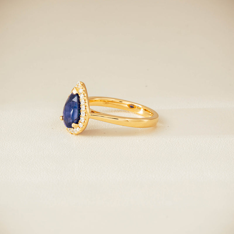 18ct Yellow Gold 2.40ct Sapphire & Diamond Nina Ring - Ring - Walker & Hall
