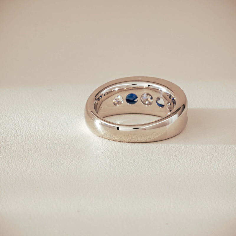 Platinum Sapphire & Diamond Eugenie Ring - Ring - Walker & Hall