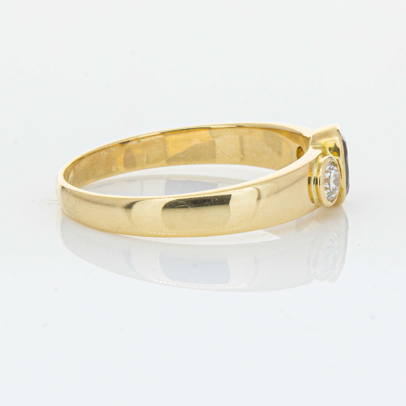 Deja Vu 18ct Yellow Gold .45ct Ruby & Diamond Ring - Ring - Walker & Hall