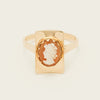 Deja Vu 9ct Yellow Gold Cameo Plaque Ring - Ring - Walker & Hall