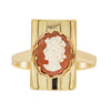Deja Vu 9ct Yellow Gold Cameo Plaque Ring - Ring - Walker & Hall