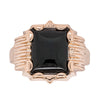 Deja Vu 9ct Rose Gold Onyx Ring - Ring - Walker & Hall