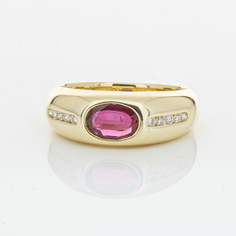 9ct Yellow Gold Ruby and Diamond Kylie Ring - Ring - Walker & Hall