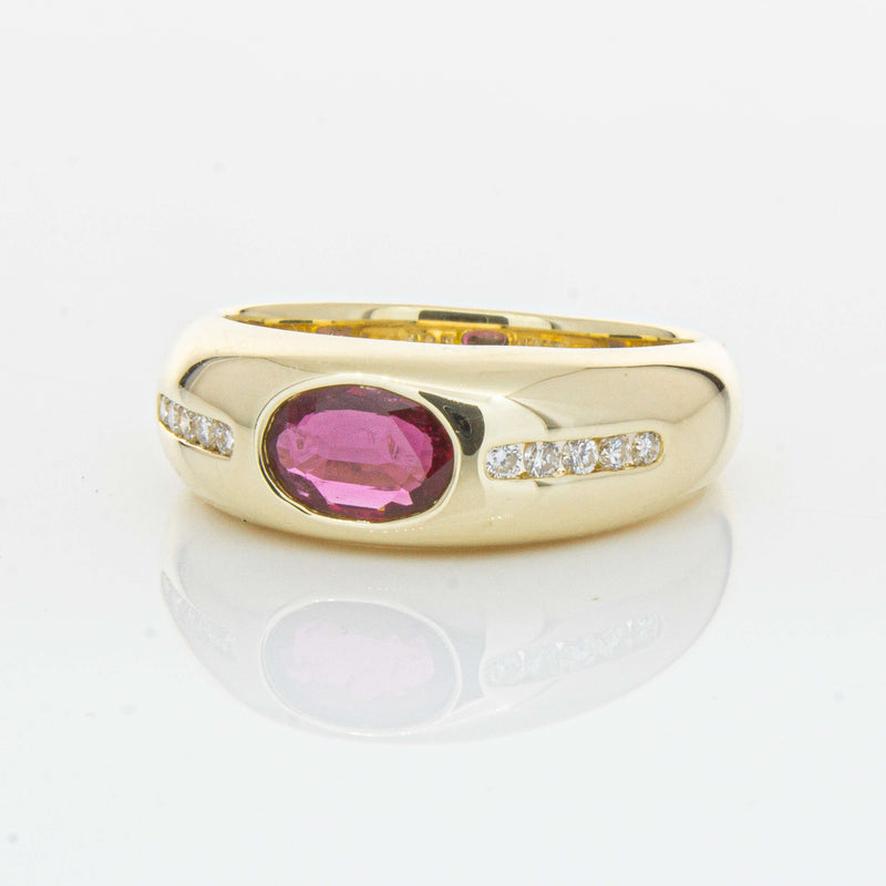 9ct Yellow Gold Ruby and Diamond Kylie Ring - Ring - Walker & Hall