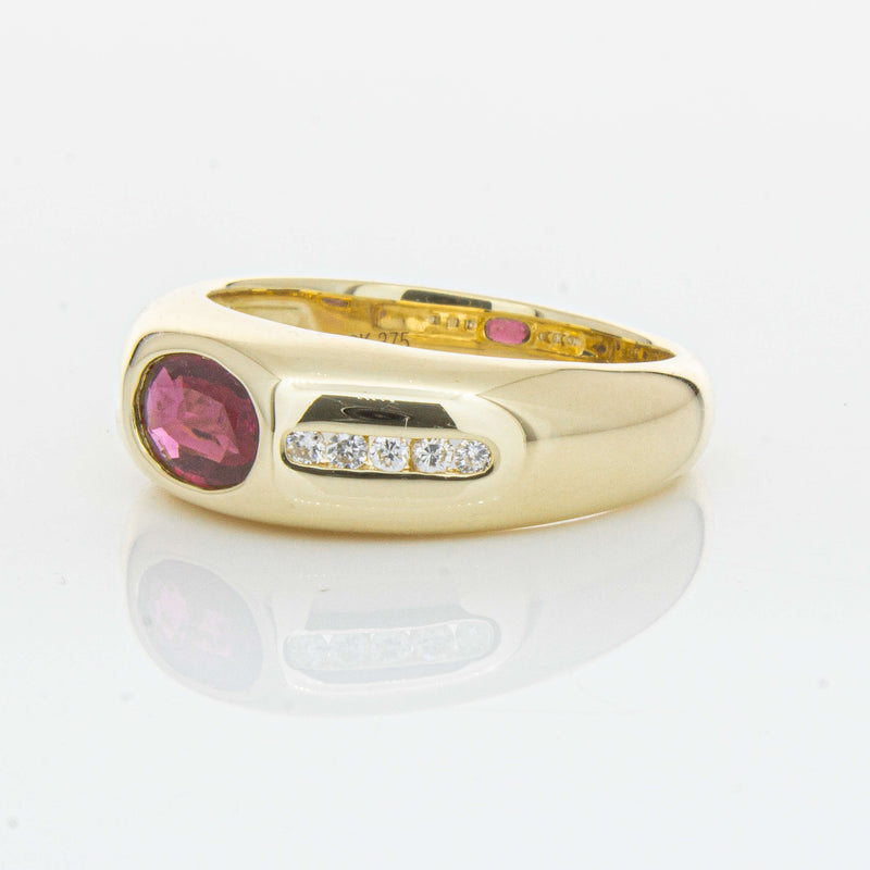 9ct Yellow Gold Ruby and Diamond Kylie Ring - Ring - Walker & Hall