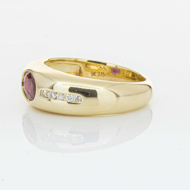 9ct Yellow Gold Ruby and Diamond Kylie Ring - Ring - Walker & Hall