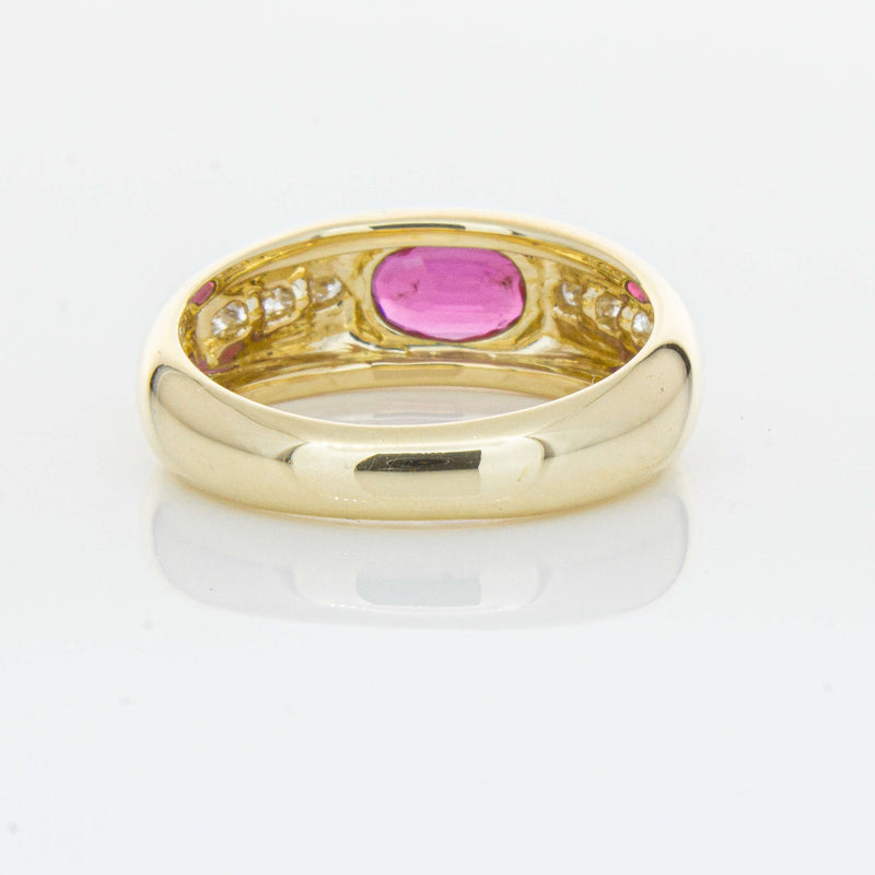9ct Yellow Gold Ruby and Diamond Kylie Ring - Ring - Walker & Hall