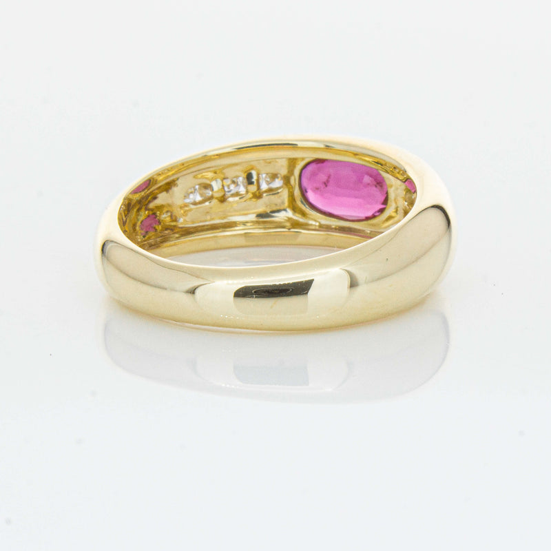 9ct Yellow Gold Ruby and Diamond Kylie Ring - Ring - Walker & Hall