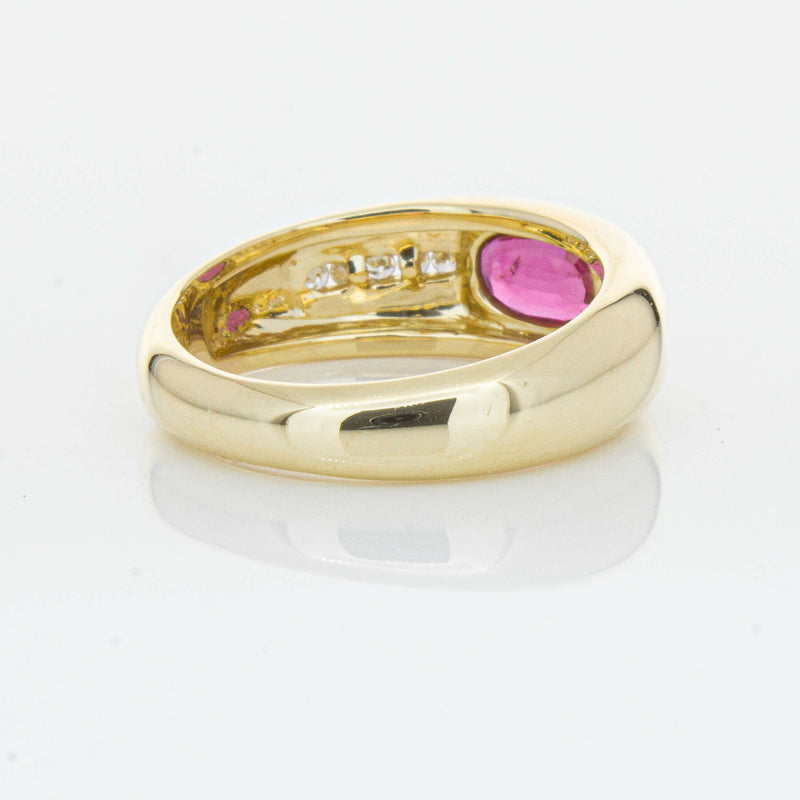 9ct Yellow Gold Ruby and Diamond Kylie Ring - Ring - Walker & Hall