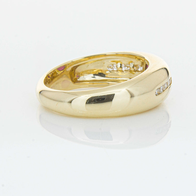 9ct Yellow Gold Ruby and Diamond Kylie Ring - Ring - Walker & Hall