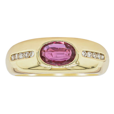 9ct Yellow Gold .64ct Ruby and Diamond Kylie Ring - Ring - Walker & Hall
