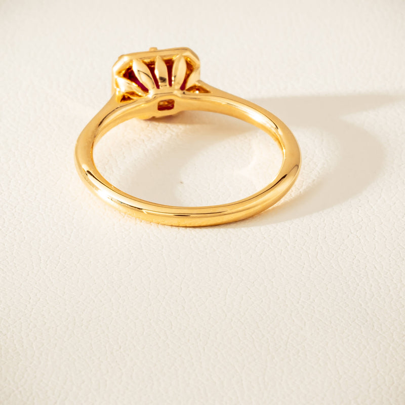 18ct Yellow Gold 1.02ct Ruby Solitaire Ring - Ring - Walker & Hall