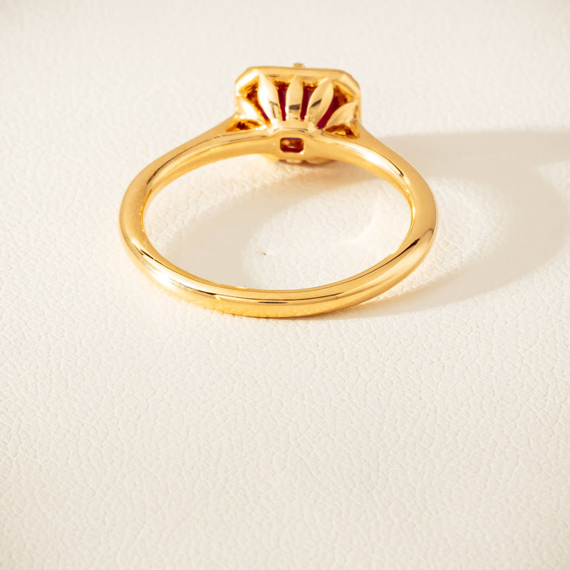 18ct Yellow Gold 1.02ct Ruby Solitaire Ring - Ring - Walker & Hall