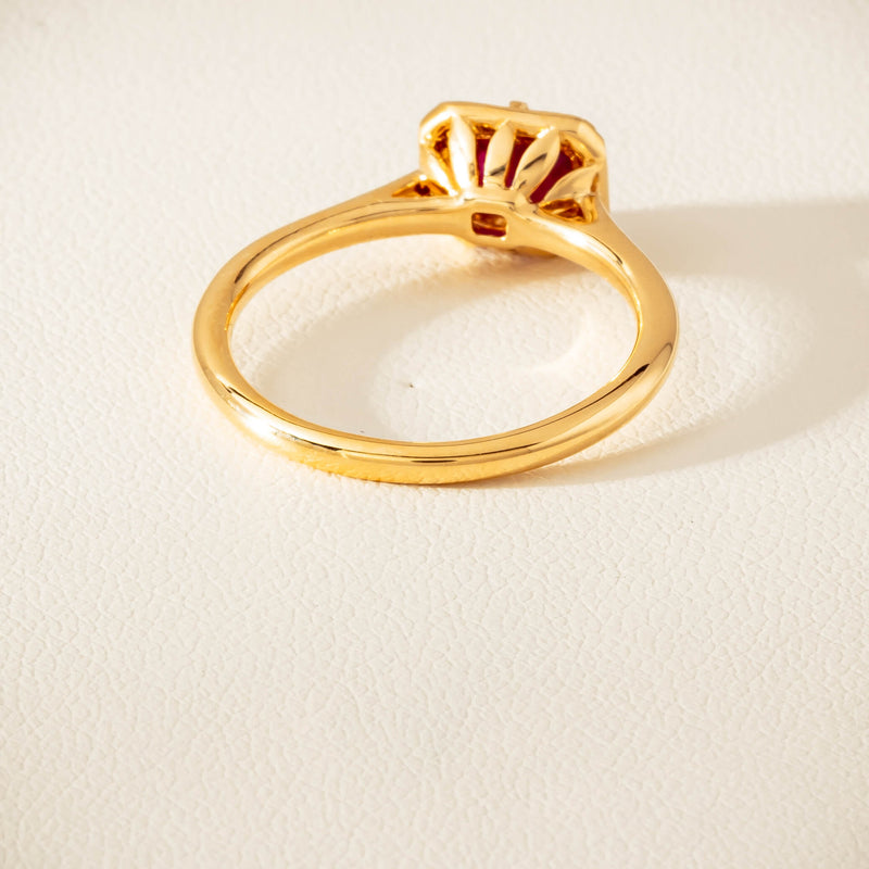 18ct Yellow Gold 1.02ct Ruby Solitaire Ring - Ring - Walker & Hall