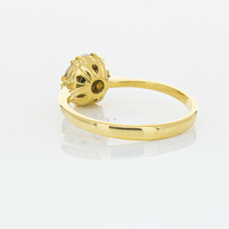 Deja Vu 18ct Yellow Gold Turquoise and Seed Pearl Ring - Ring - Walker & Hall