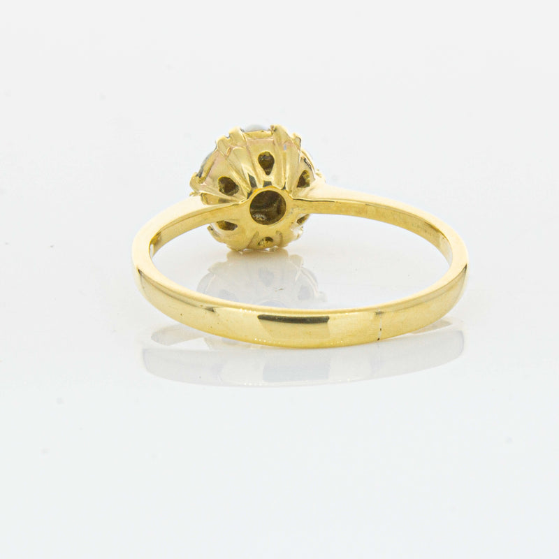 Deja Vu 18ct Yellow Gold Turquoise and Seed Pearl Ring - Ring - Walker & Hall