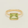 18ct Yellow Gold Peridot Elle Ring - Ring - Walker & Hall