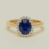 18ct Yellow Gold 2.46ct Sapphire & Diamond Nina Ring - Ring - Walker & Hall