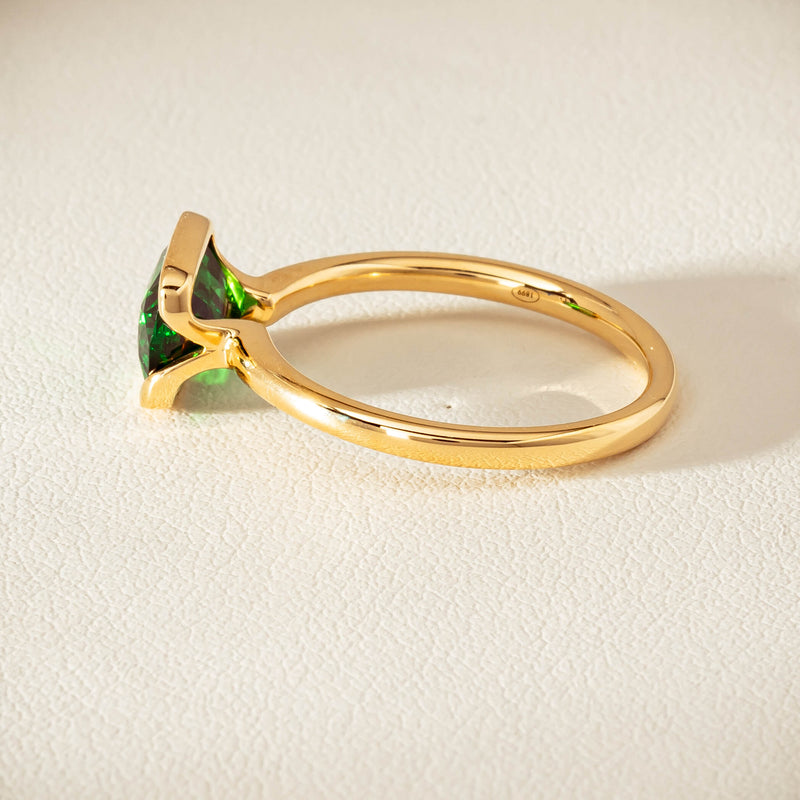 18ct Yellow Gold 2.05ct Tsavorite Elle Ring - Ring - Walker & Hall
