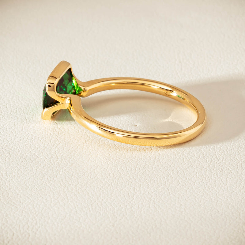 18ct Yellow Gold 2.05ct Tsavorite Elle Ring - Ring - Walker & Hall