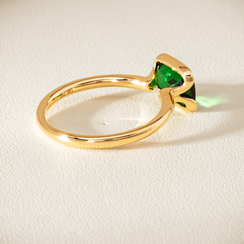 18ct Yellow Gold 2.05ct Tsavorite Elle Ring - Ring - Walker & Hall