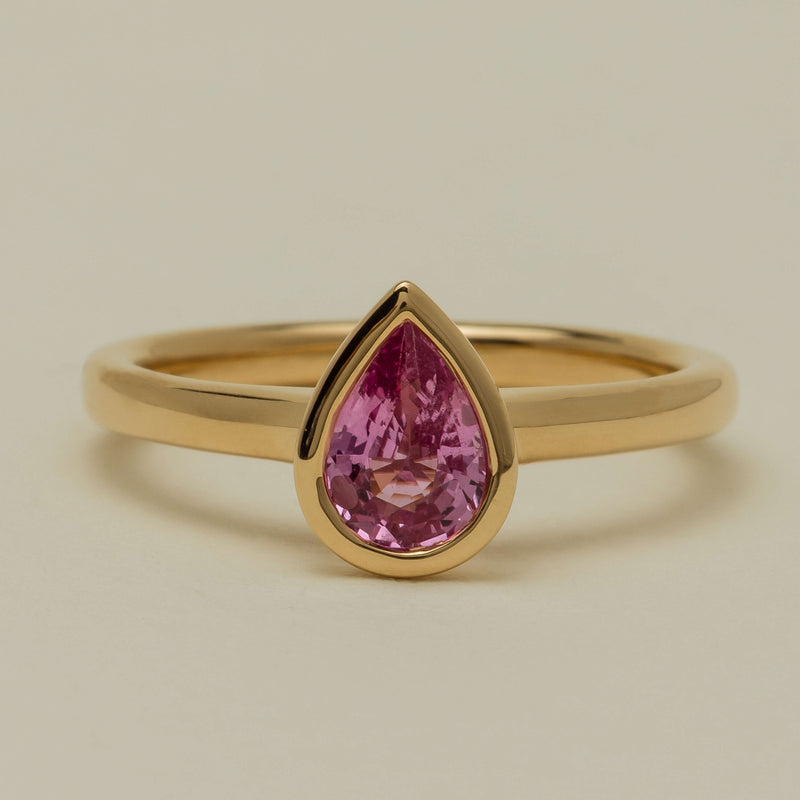 18ct Yellow Gold .80ct Pink Sapphire Natalia Ring - Ring - Walker & Hall