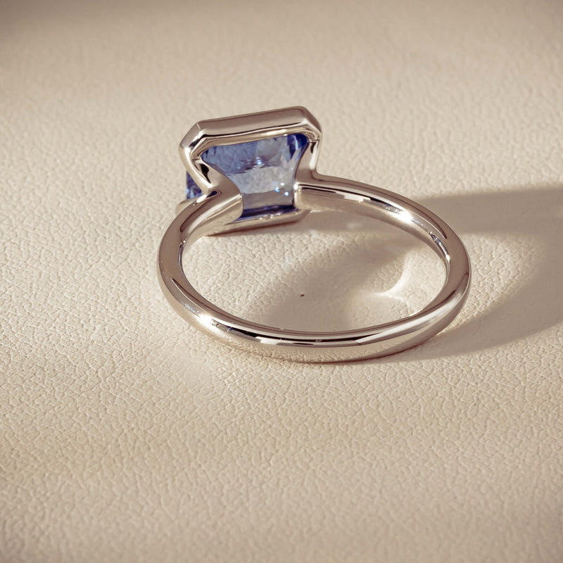 18ct White Gold 2.70ct Light Blue Sapphire Elle Ring - Ring - Walker & Hall