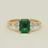 18ct Yellow Gold 1.63ct Emerald & Diamond Oriana Ring - Ring - Walker & Hall