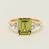 18ct Yellow Gold 2.89ct Peridot & Diamond Oriana Ring - Ring - Walker & Hall
