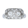 Deja Vu Platinum .68ct Old-Cut Diamond Cluster Ring - Ring - Walker & Hall