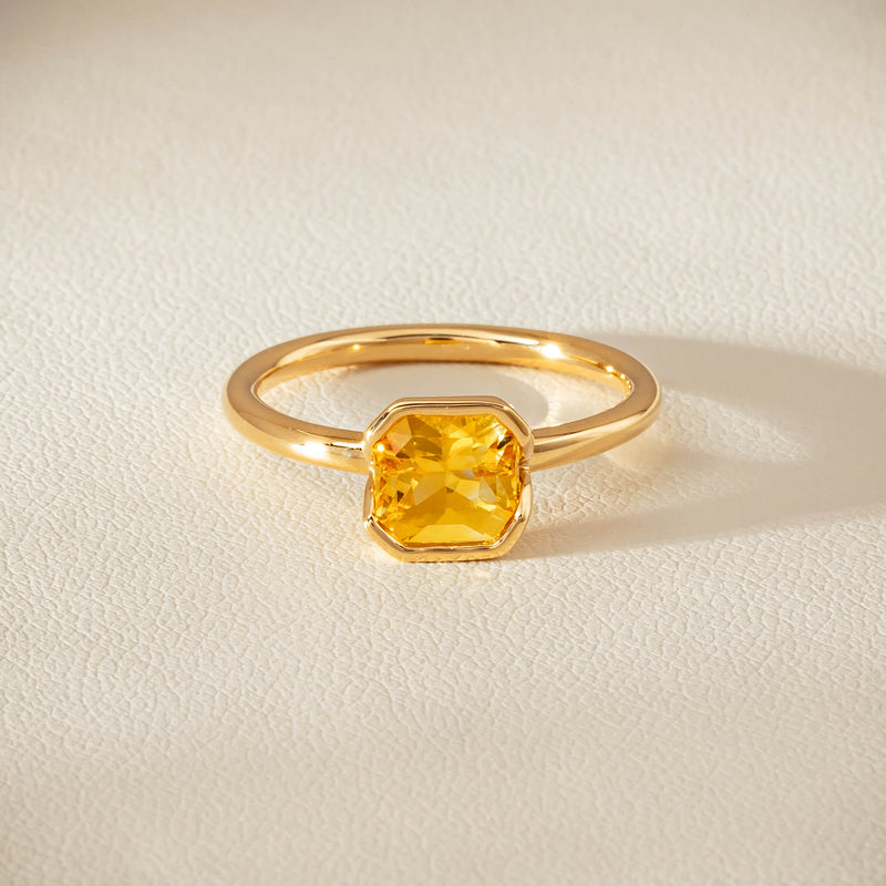 18ct Yellow Gold 2.03ct Yellow Sapphire Elle Ring - Ring - Walker & Hall