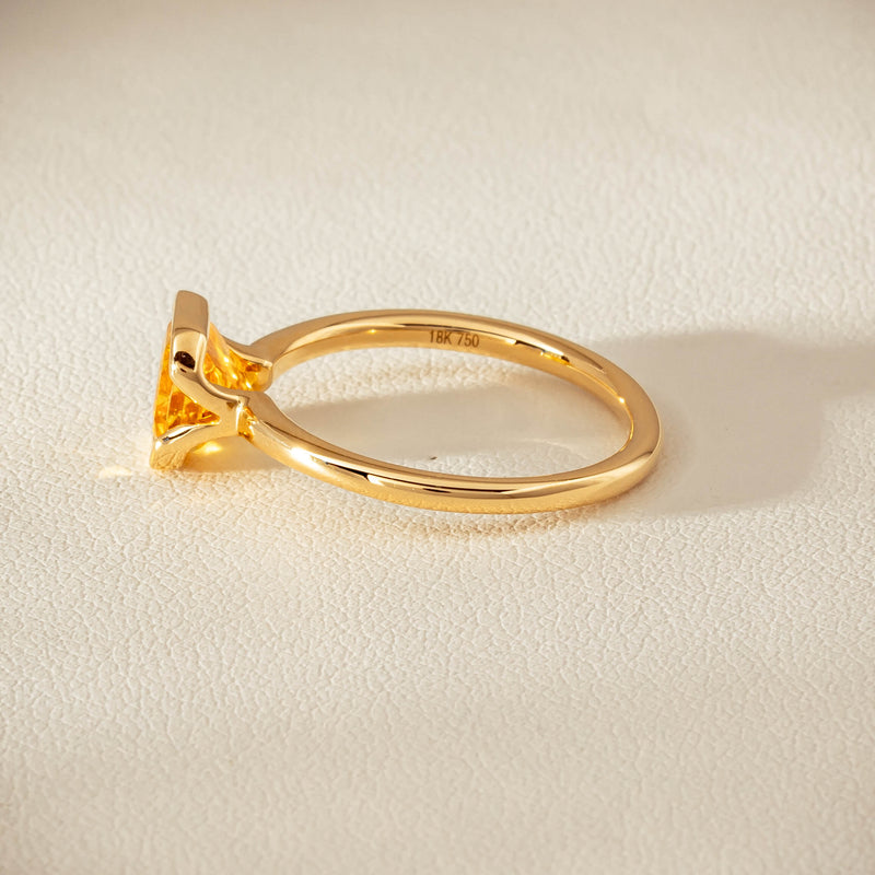 18ct Yellow Gold 2.03ct Yellow Sapphire Elle Ring - Ring - Walker & Hall