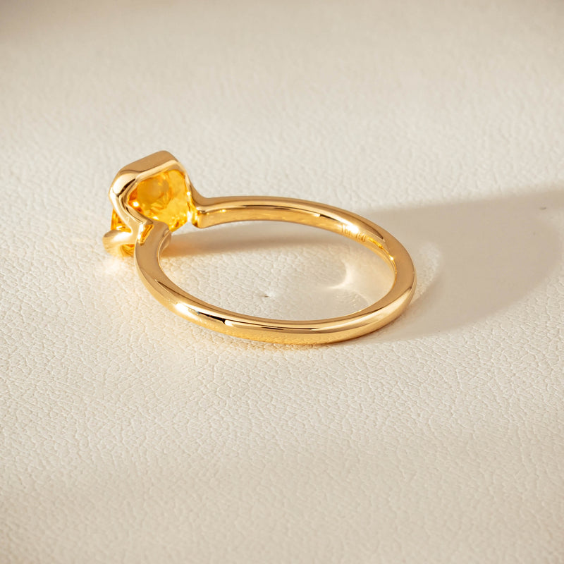 18ct Yellow Gold 2.03ct Yellow Sapphire Elle Ring - Ring - Walker & Hall