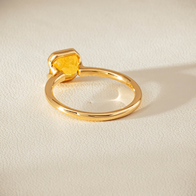 18ct Yellow Gold 2.03ct Yellow Sapphire Elle Ring - Ring - Walker & Hall