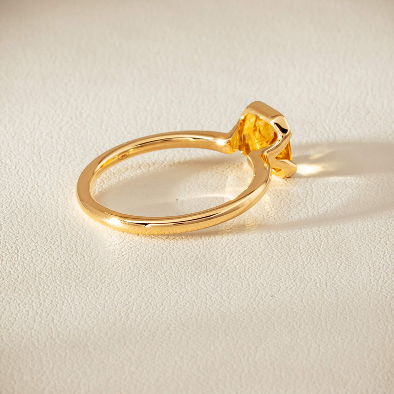 18ct Yellow Gold 2.03ct Yellow Sapphire Elle Ring - Ring - Walker & Hall