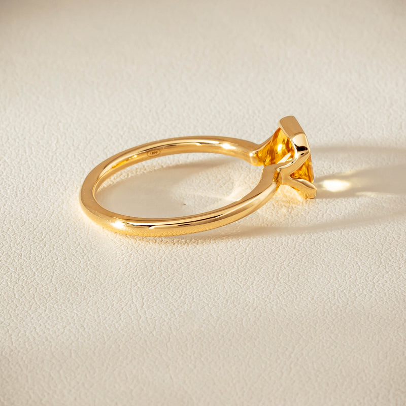 18ct Yellow Gold 2.03ct Yellow Sapphire Elle Ring - Ring - Walker & Hall