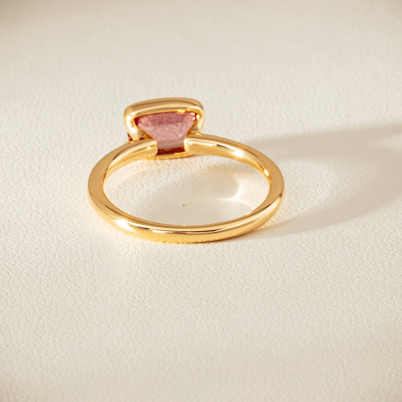 18ct Yellow Gold 1.75ct Pink Sapphire Elle Ring - Ring - Walker & Hall