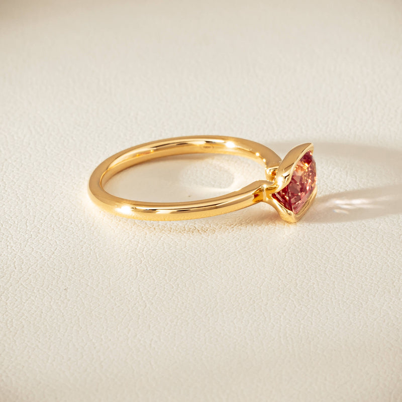 18ct Yellow Gold 1.75ct Pink Sapphire Elle Ring - Ring - Walker & Hall