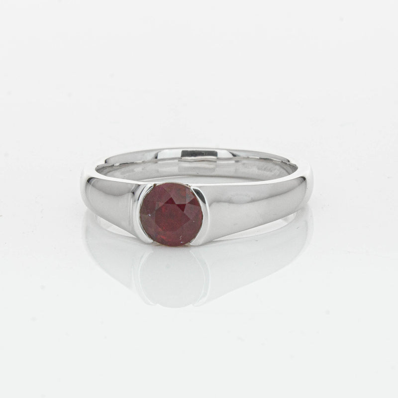 Deja Vu Platinum 1.01ct Ruby Solitaire Ring - Ring - Walker & Hall