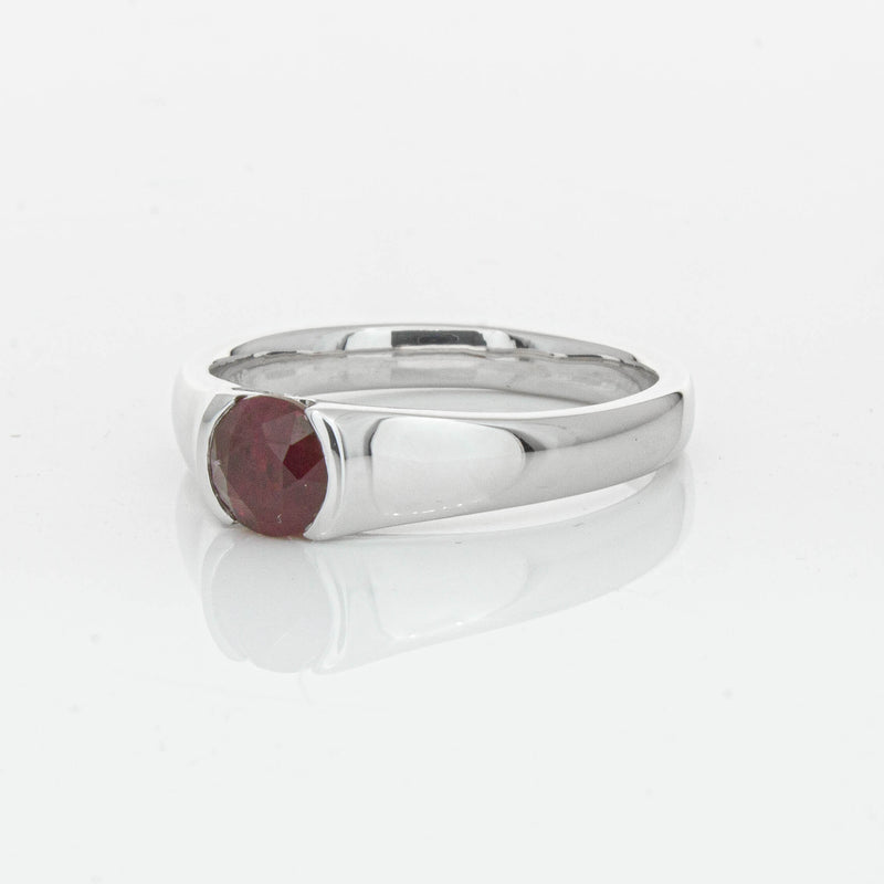 Deja Vu Platinum 1.01ct Ruby Solitaire Ring - Ring - Walker & Hall