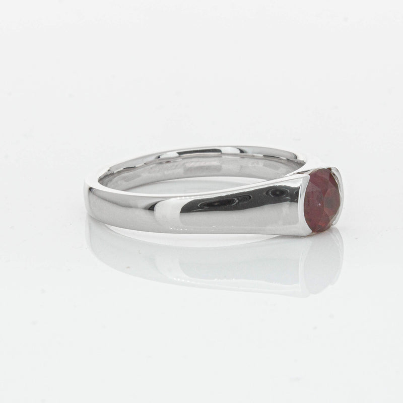 Deja Vu Platinum 1.01ct Ruby Solitaire Ring - Ring - Walker & Hall