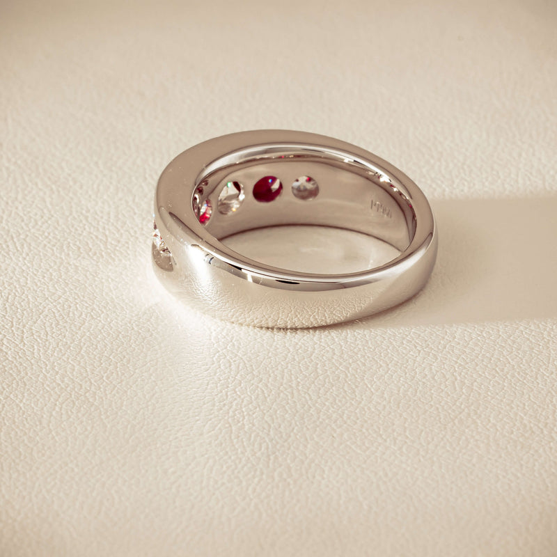 Platinum Ruby & Diamond Eugenie Ring - Ring - Walker & Hall
