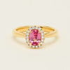 18ct Yellow Gold 1.02ct Pink Sapphire & Diamond Nina Ring - Ring - Walker & Hall