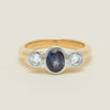 Deja Vu 18ct Yellow Gold 1.00ct Sapphire & Diamond Ring